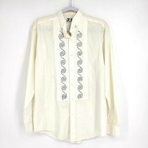 JC Collections Mens Sz M Vintage Embellished Shirt